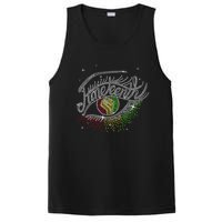 Juneteenth Eyes Rhinestone Black Wo Queen Afro Black PosiCharge Competitor Tank