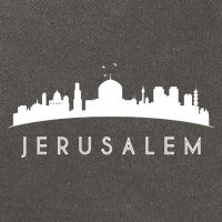 Jerusalem Skyline Cotton Canvas Backpack