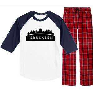 Jerusalem Skyline Raglan Sleeve Pajama Set