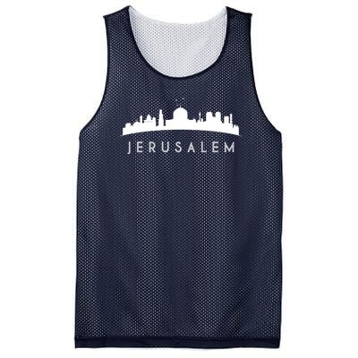 Jerusalem Skyline Mesh Reversible Basketball Jersey Tank