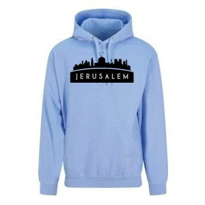 Jerusalem Skyline Unisex Surf Hoodie