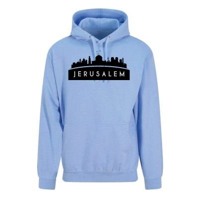 Jerusalem Skyline Unisex Surf Hoodie