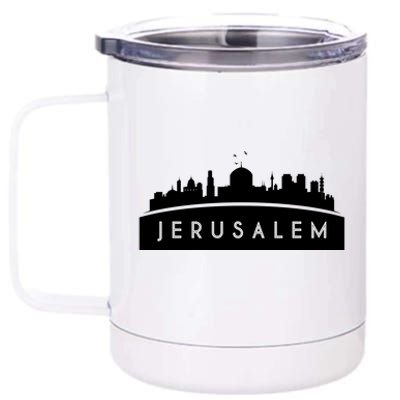 Jerusalem Skyline 12 oz Stainless Steel Tumbler Cup