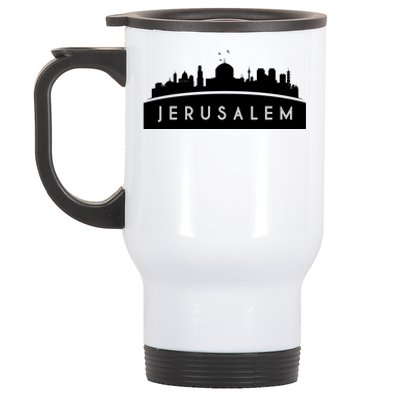 Jerusalem Skyline Stainless Steel Travel Mug