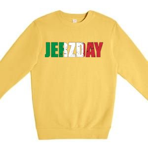 Jerzday Italian Party Logo Premium Crewneck Sweatshirt