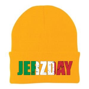 Jerzday Italian Party Logo Knit Cap Winter Beanie