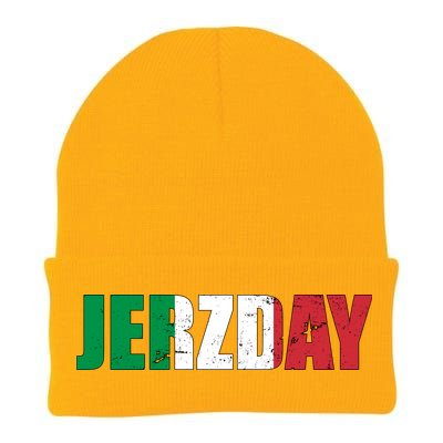 Jerzday Italian Party Logo Knit Cap Winter Beanie