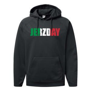 Jerzday Italian Party Logo Performance Fleece Hoodie