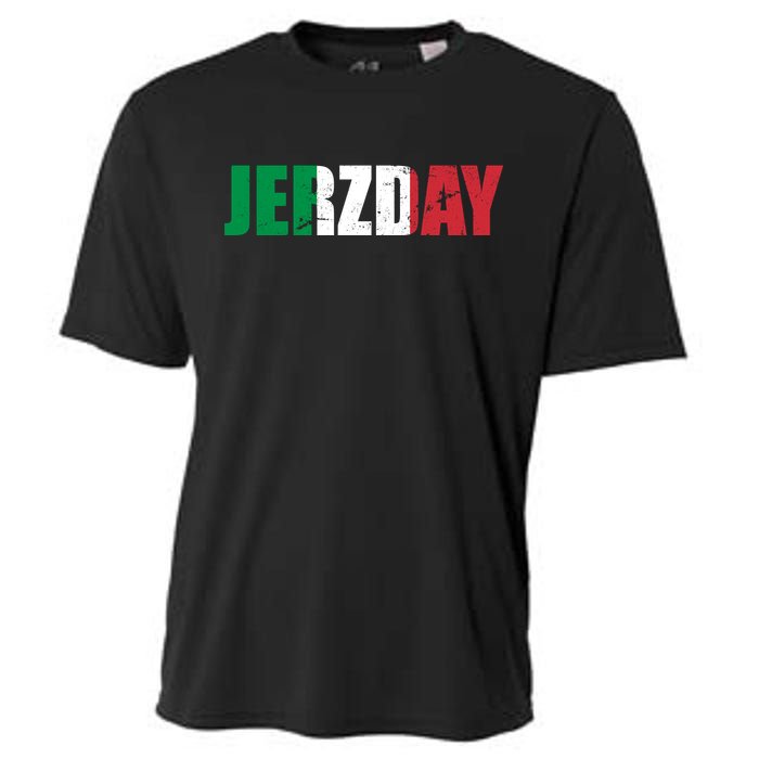 Jerzday Italian Party Logo Cooling Performance Crew T-Shirt