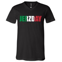 Jerzday Italian Party Logo V-Neck T-Shirt