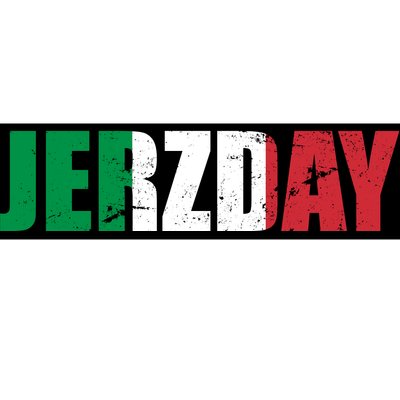 Jerzday Italian Party Logo Bumper Sticker