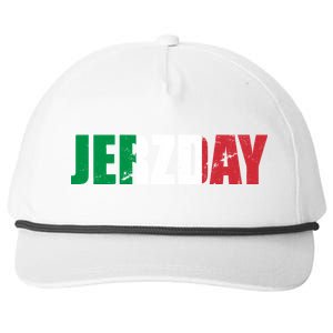 Jerzday Italian Party Logo Snapback Five-Panel Rope Hat