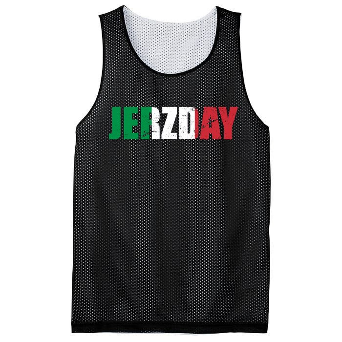 Jerzday Italian Party Logo Mesh Reversible Basketball Jersey Tank