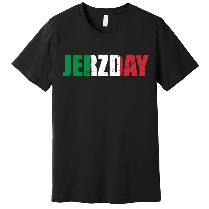 Jerzday Italian Party Logo Premium T-Shirt