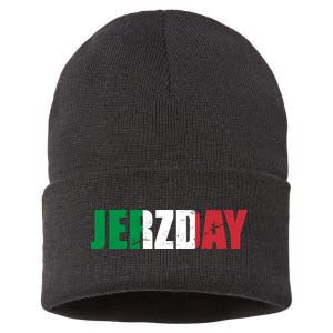 Jerzday Italian Party Logo Sustainable Knit Beanie