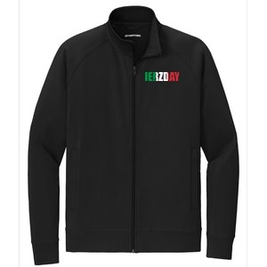 Jerzday Italian Party Logo Stretch Full-Zip Cadet Jacket