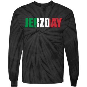 Jerzday Italian Party Logo Tie-Dye Long Sleeve Shirt