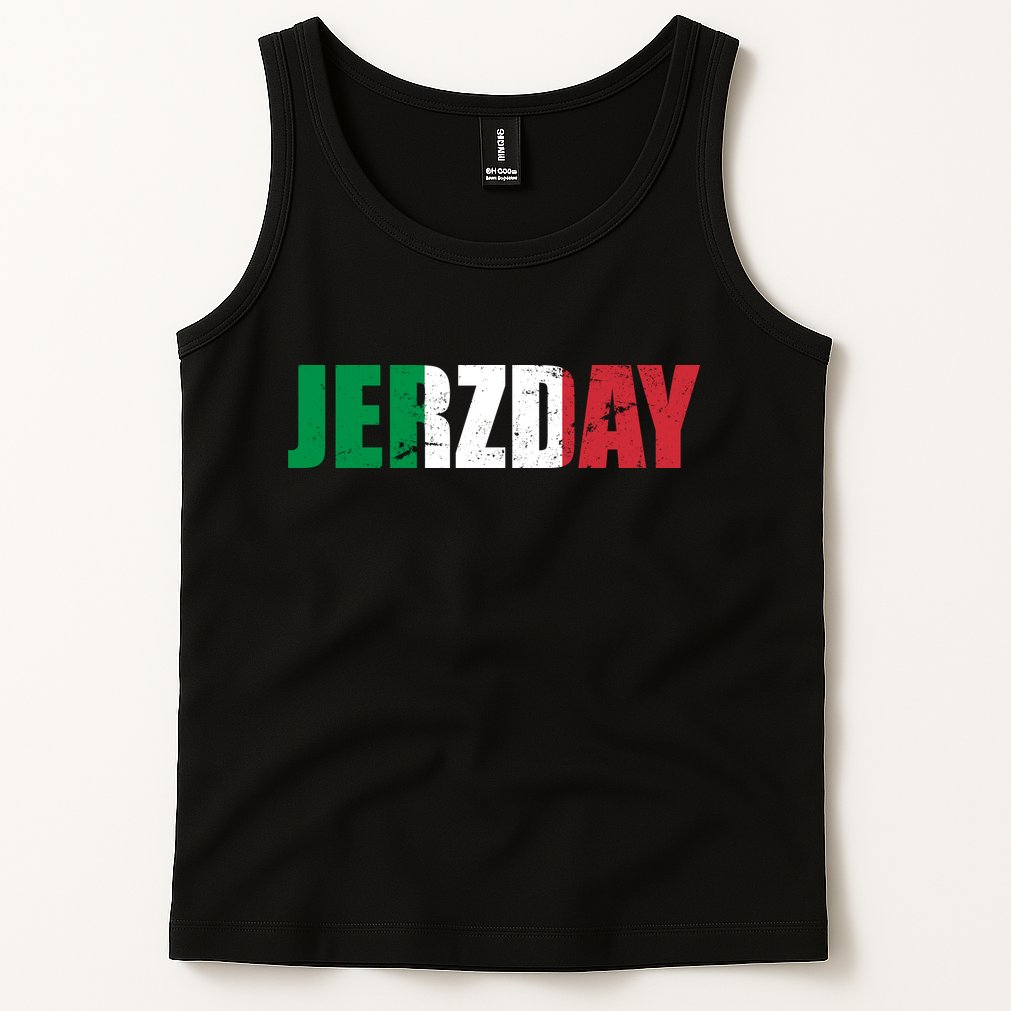 Jerzday Italian Party Logo Tank Top