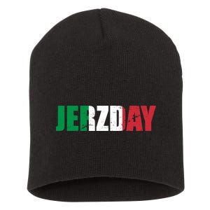 Jerzday Italian Party Logo Short Acrylic Beanie