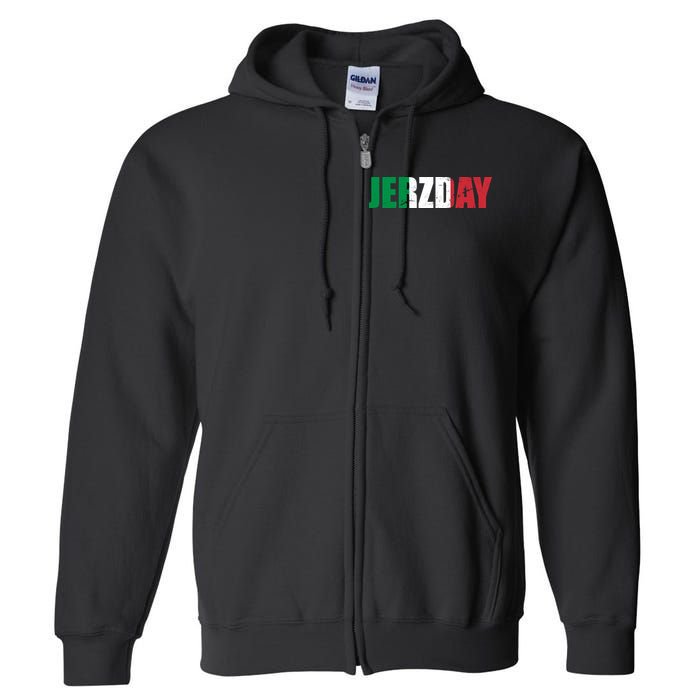 Jerzday Italian Party Logo Full Zip Hoodie