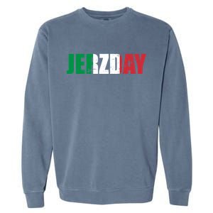 Jerzday Italian Party Logo Garment-Dyed Sweatshirt