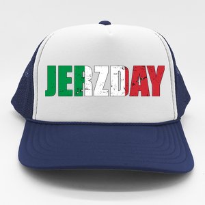 Jerzday Italian Party Logo Trucker Hat