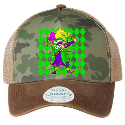 Jester Dabbing Mardi Gras Legacy Tie Dye Trucker Hat