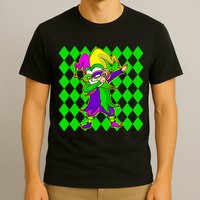 Jester Dabbing Mardi Gras T-Shirt
