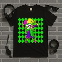 Jester Dabbing Mardi Gras T-Shirt