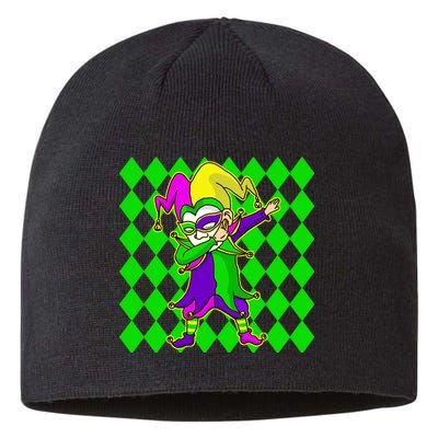 Jester Dabbing Mardi Gras Sustainable Beanie