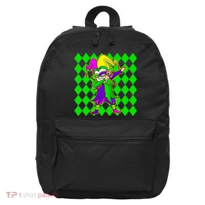 Jester Dabbing Mardi Gras 16 in Basic Backpack