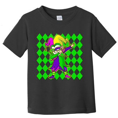 Jester Dabbing Mardi Gras Toddler T-Shirt