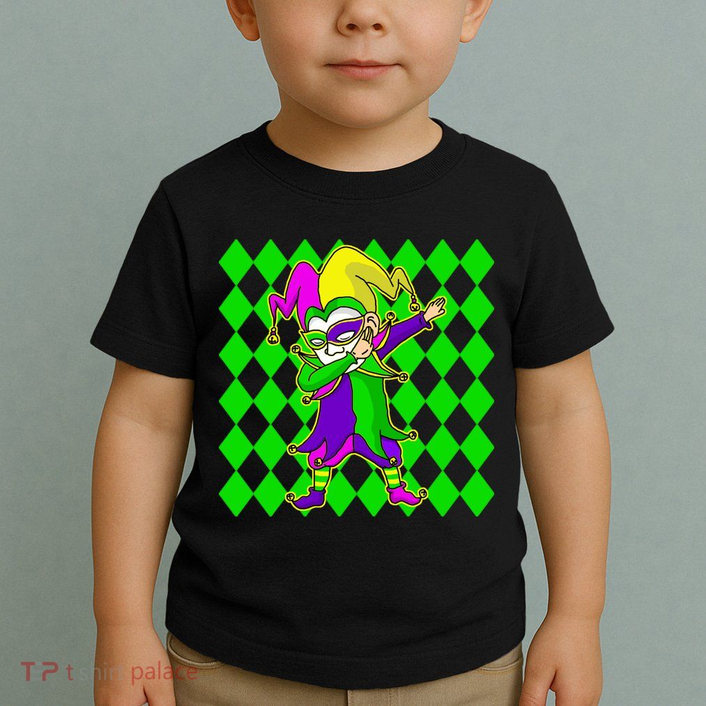 Jester Dabbing Mardi Gras Toddler T-Shirt