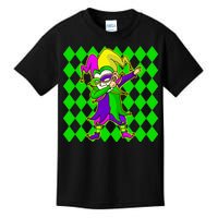 Jester Dabbing Mardi Gras Kids T-Shirt