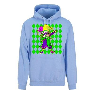 Jester Dabbing Mardi Gras Unisex Surf Hoodie