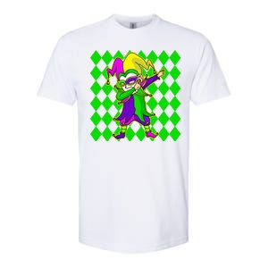 Jester Dabbing Mardi Gras Softstyle CVC T-Shirt