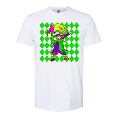 Jester Dabbing Mardi Gras Softstyle® CVC T-Shirt