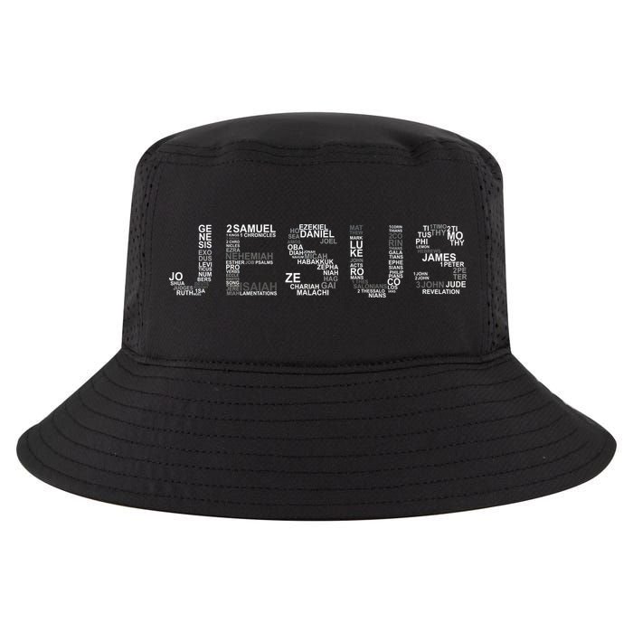 Jesus - Power is in the Name Word Mashup Cool Comfort Performance Bucket Hat