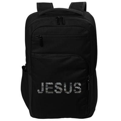 Jesus - Power is in the Name Word Mashup Impact Tech Backpack