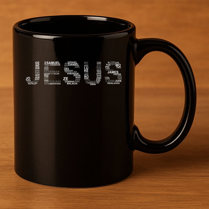 Jesus - Power is in the Name Word Mashup 11oz C Handle Ceramic Mug