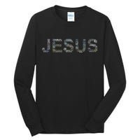 Jesus - Power is in the Name Word Mashup Tall Long Sleeve T-Shirt