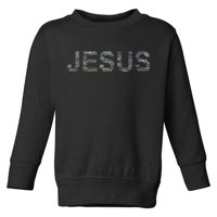 Jesus - Power is in the Name Word Mashup Toddler Sweatshirt