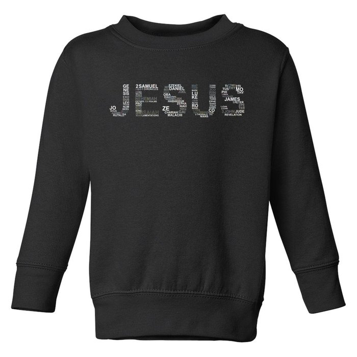 Jesus - Power is in the Name Word Mashup Toddler Sweatshirt