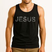 Jesus - Power is in the Name Word Mashup Tank Top