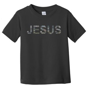 Jesus - Power is in the Name Word Mashup Toddler T-Shirt