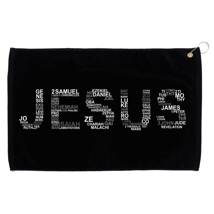 Jesus - Power is in the Name Word Mashup Grommeted Golf Towel