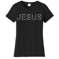 Jesus - Power is in the Name Word Mashup Women's T-Shirt