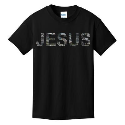 Jesus - Power is in the Name Word Mashup Kids T-Shirt