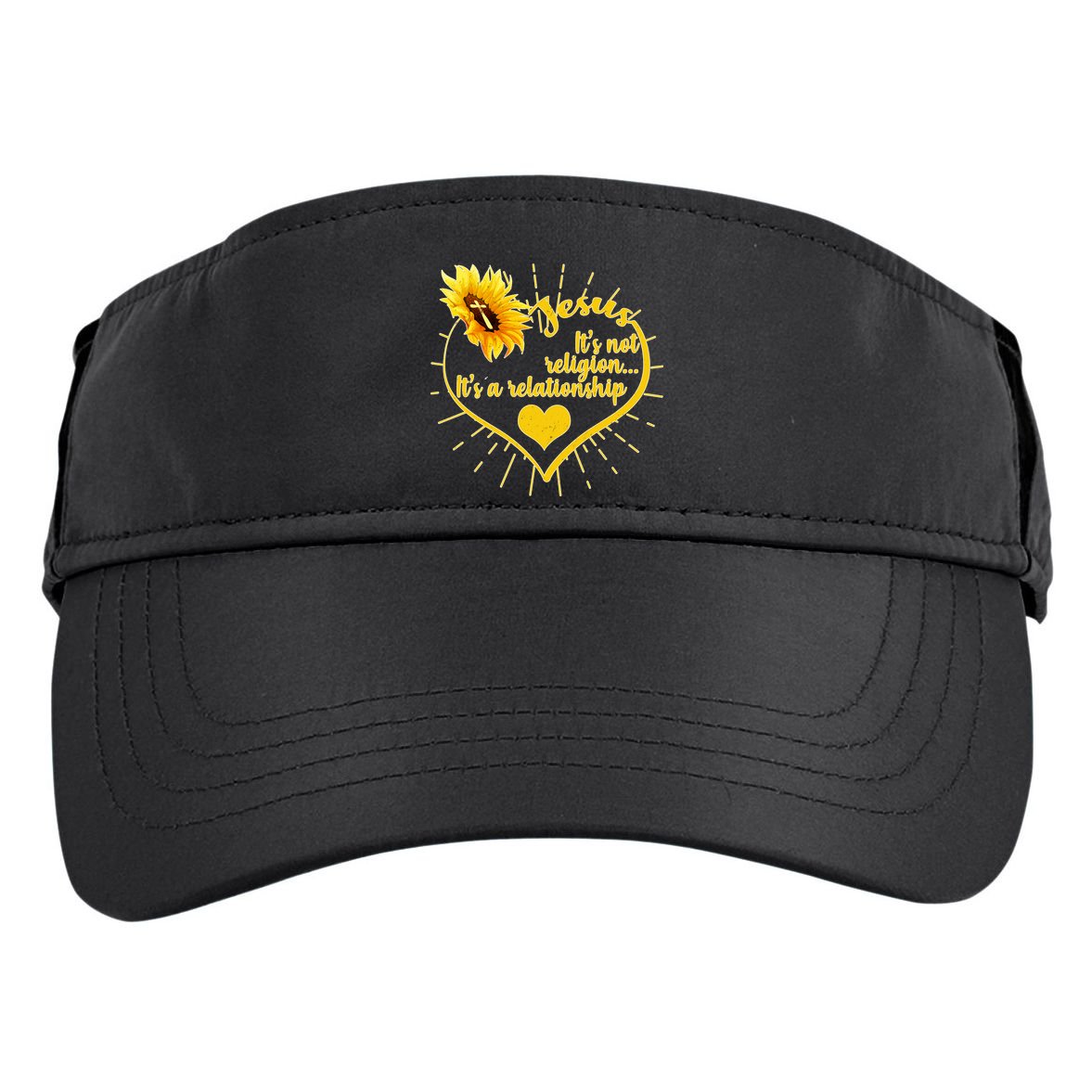 Jesus  It's Not Religion It's A Relationship Adult Drive Performance Visor