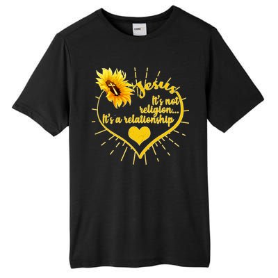 Jesus  It's Not Religion It's A Relationship Tall Fusion ChromaSoft Performance T-Shirt